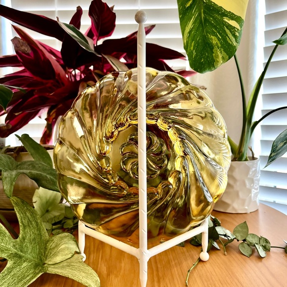 Hazel Atlas Vintage 1930’s Marigold Amber Swirl Depression Glass - Picture 3 of 6